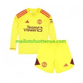 Maillot/Tenue Manchester United Gardien Enfant Domicile 2023/2024 Manche Longue